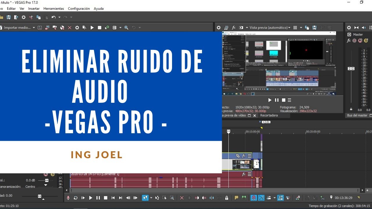Cómo eliminar el ruido del audio con Sony Vegas Pro 17 | 2020