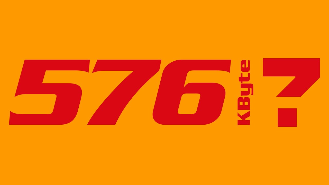 Hova lett az 576 Kbyte?!