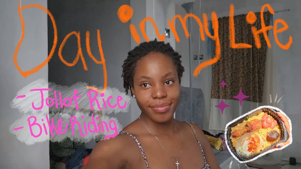 Day in my life in Ghana 🇬🇭 {Jollof Rice, Riding a bike, Makeup 💄} 