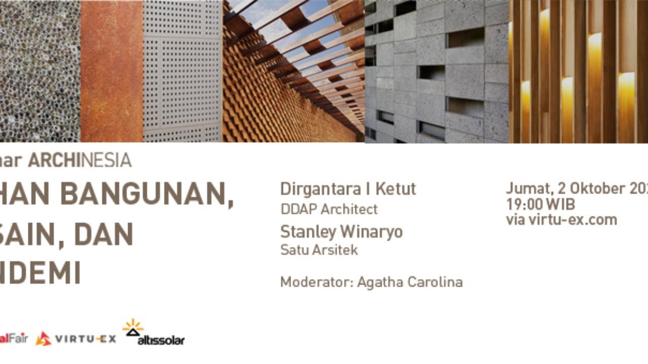 Webinar ARCHINESIA - Bahan Bangunan, Desain, dan Pandemi