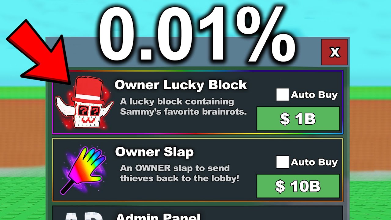 Starting Over But You Can BUY Owner Items!