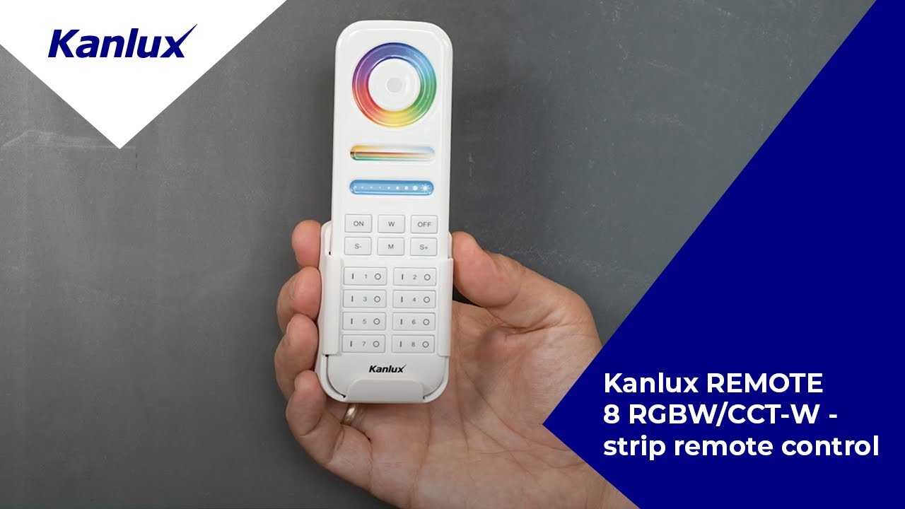 Transform your kome with 8 zones of light | Kanlux REMOTE 8 RGBW/CCT-W