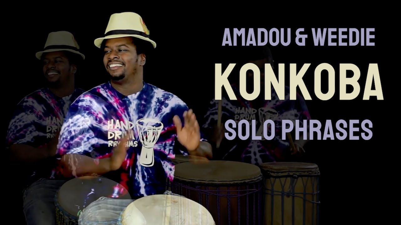 How to play djembe solo phrases for Konkoba rhythm