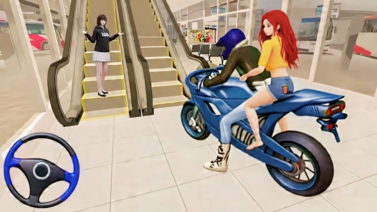 New Blue 💙Super Racing Motor Bike In the Apartment 🏢 |3D Driving Class Simulator| Prince Gaming3740 
