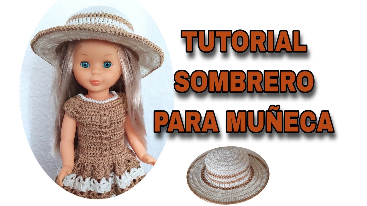 SOMBRERO O PAMELA PARA MUÑECA