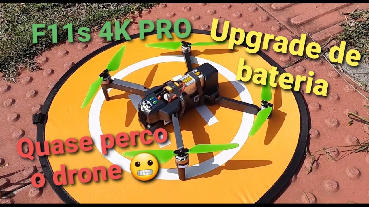 Drone F11s 4K PRO Upgrade de bateria, mas quase perdi o drone 😬