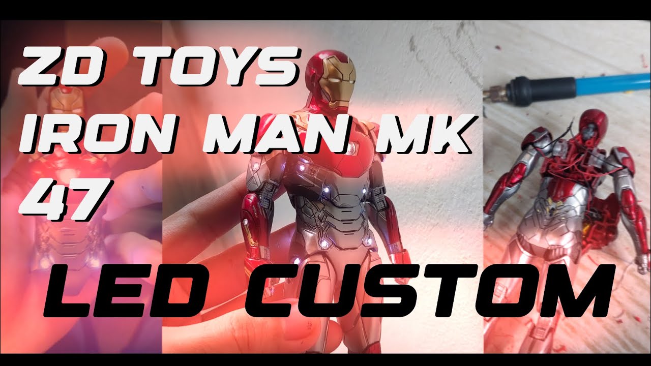 ZD Toys Iron Man Mark 47 LED Custom Tutorial by @anzuarden24