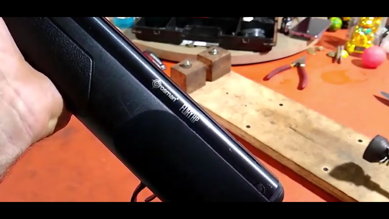 CARABINA CROSMAN FURY NP, desmontagem passo a passo.