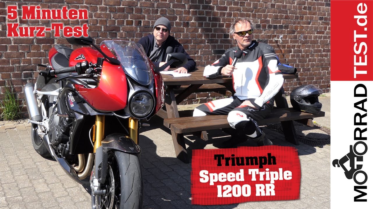 Kurztest Triumph Speed Triple 1200 RR | Die Speed Triple 1200 RR in 5 Minuten ...
