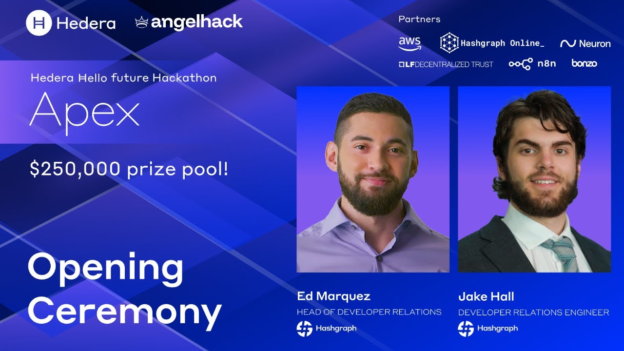Hedera Hello Future Apex Hackathon Opening Ceremony