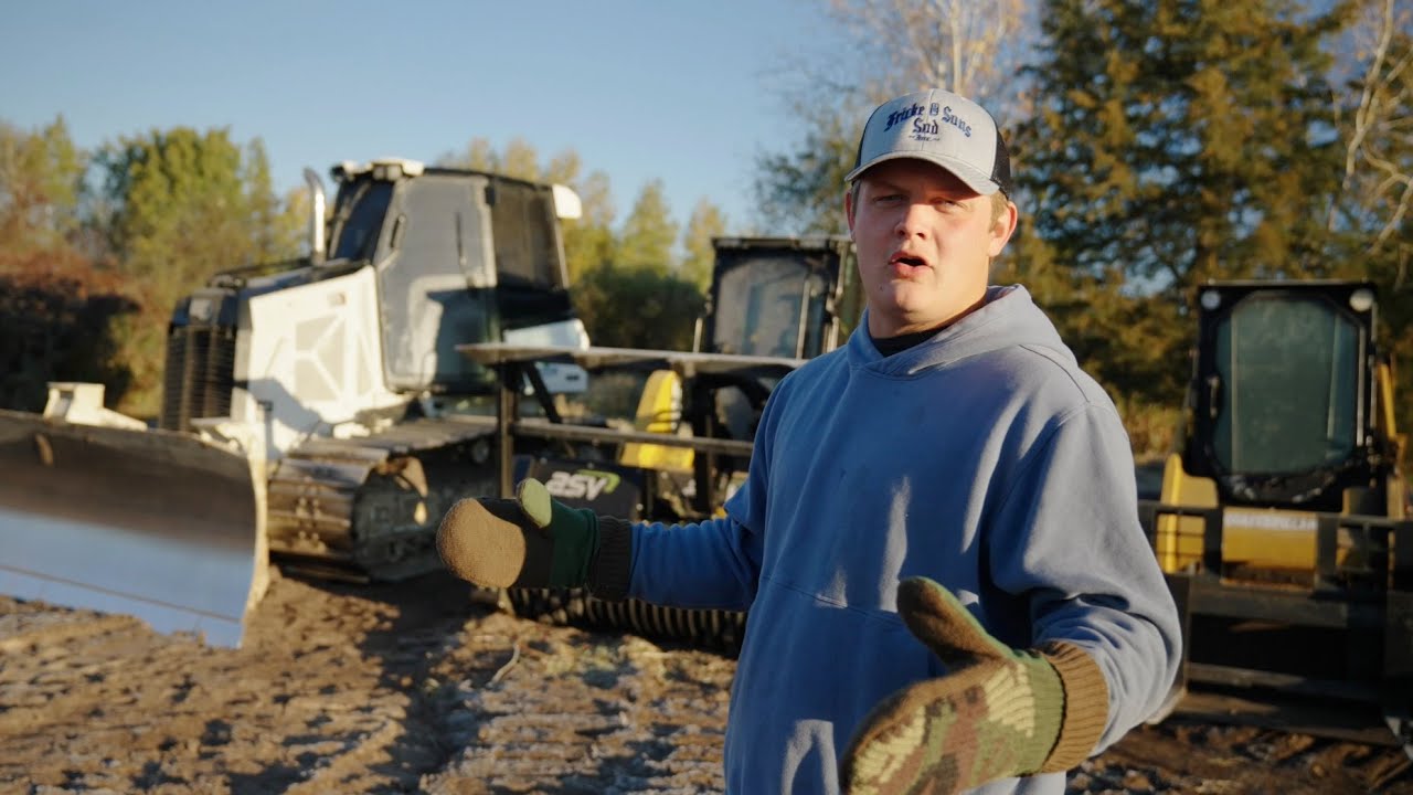 Top soil stripping with a D3 Dozer | Building a Food Plot for Whitetail Deer (Day 2)