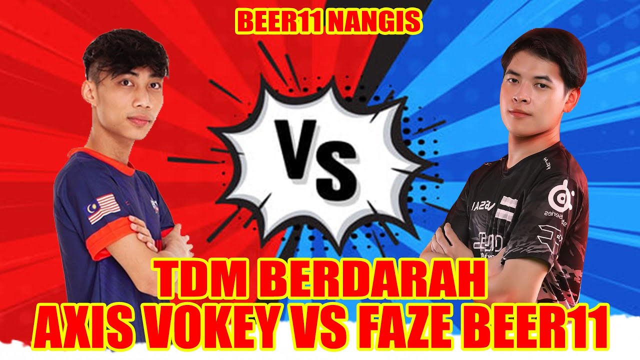 TDM VOKEY VS FAZE BEER11 !!   BEER11 NANGIS TAK BOLEH KALAHKAN VOKEY