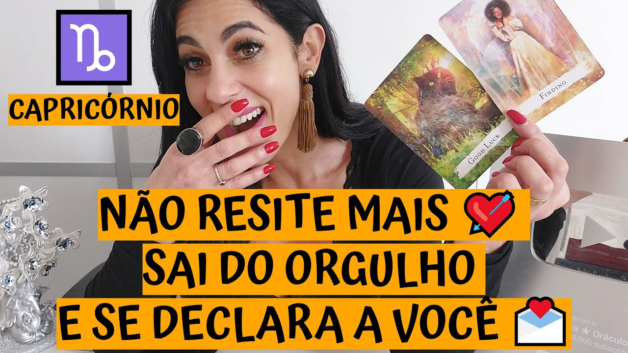 CAPRICÓRNIO ♑️ NÃO RESITE MAIS 💘 SAI DO ORGULHO E SE DECLARA A VOCÊ 💌