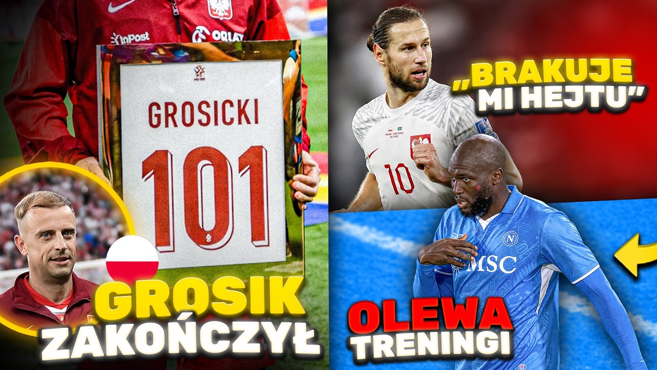 OFICJALNIE: Grosicki ZN&Oacute;W zakończył karierę... Lukaku ODMAWIA gry dla Napoli! Krychowiak trenerem?