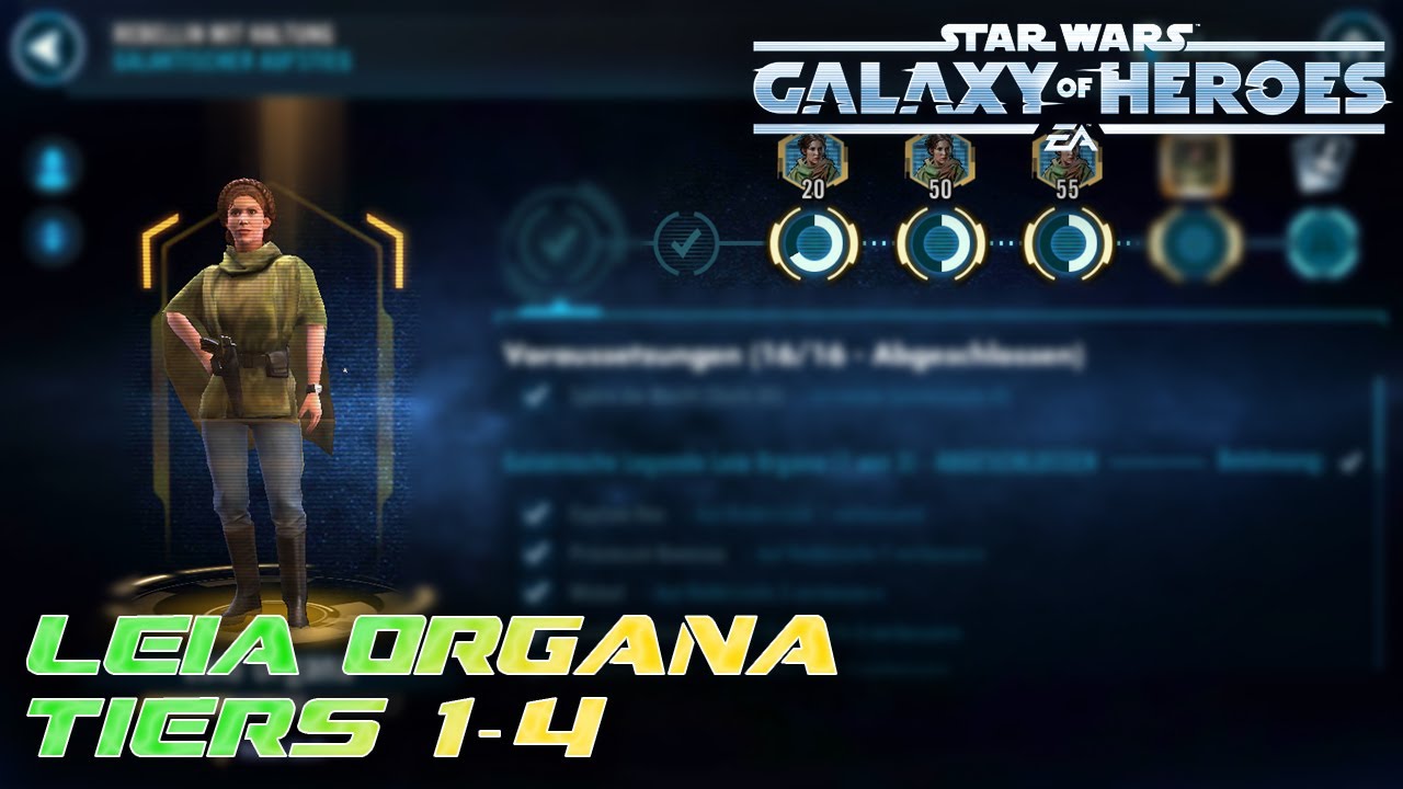 GL Leia Organa Event (Tier 1-4) | #starwars #galaxyofheroes #swgoh