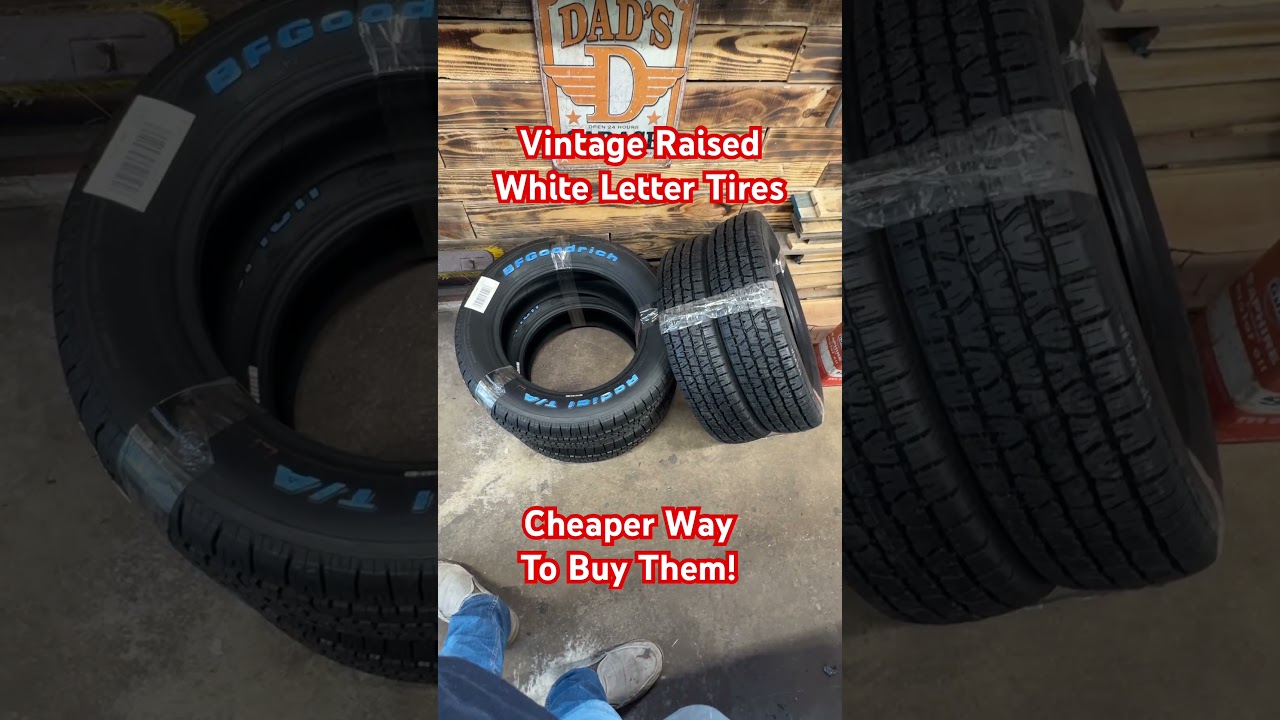 Vintage Raised White Letter Tires Cheap way to buy them for your VW beetle 