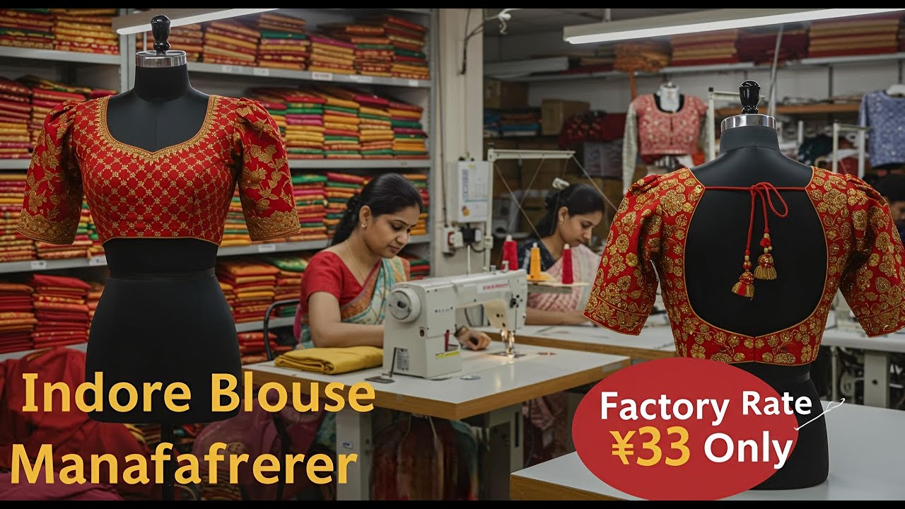 Indore Blouse Manufacturer 💃 | Trending Blouse Designs at Factory Rate!