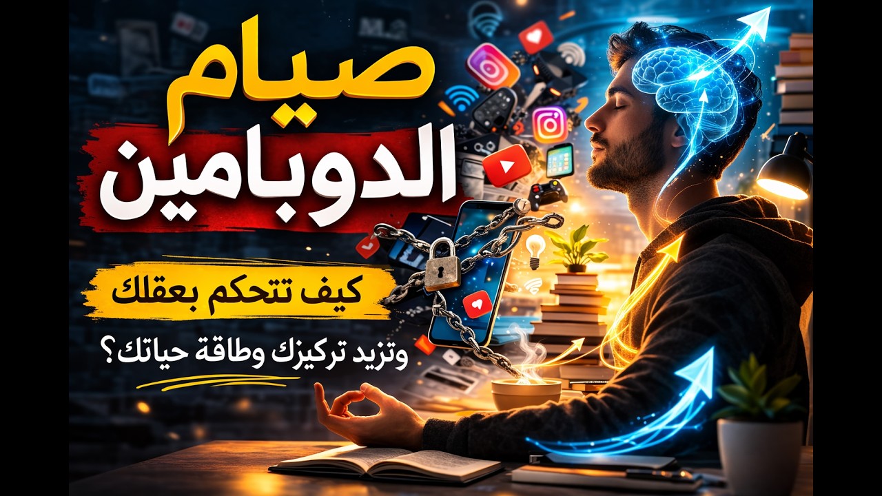 صيام الدوبامين: كيف تستعيد تركيزك وتسيطر على عقلك في عصر الإدمان الرقمي؟