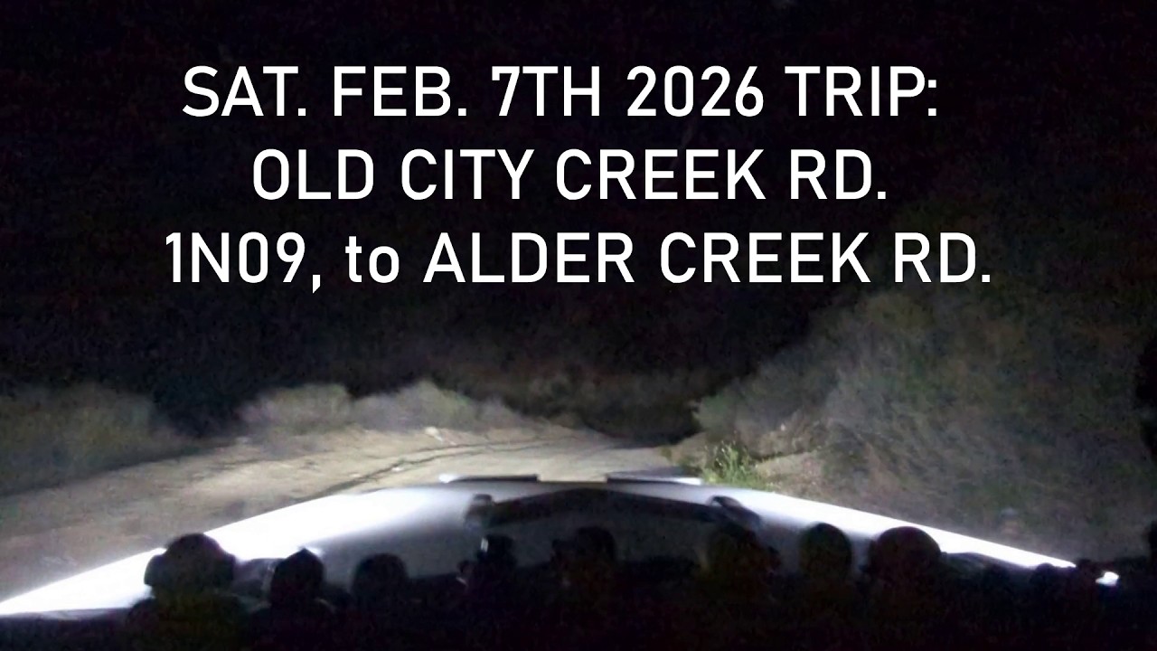Off Road Old Creek Rd 1N09 Alder Creek Rd Part 6: Full Black Night Off-road Lights