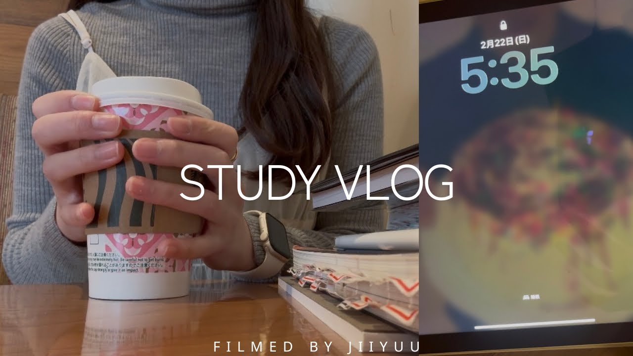 🇰🇷)study vlog|5:30AM起床のstudy vlog🍃|韓国語勉強|カフェ勉強|日韓字幕|한국어공부|한일자막