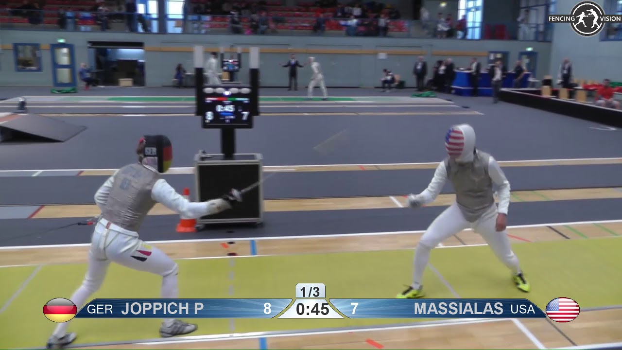 2018 138 T16 05 M F Individual Bonn GER WC YELLOW MASSIALAS USA vs JOPPICH GER