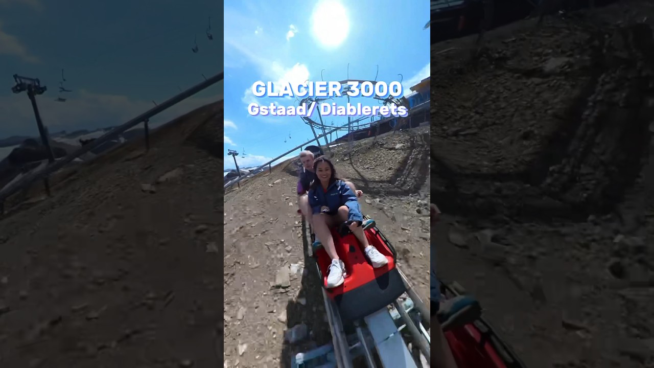 H&ouml;chste Rodelbahn der Welt! 🎢🧊 #glacier3000 #gstaad ##gletscher #erlebnis #freizeit #tipp #schweiz