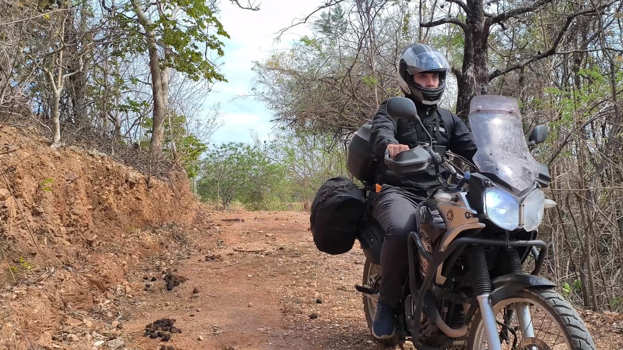 Natureza ASMR | Acampamento solo TENERÉ 250 CC | CAMPING SOLO