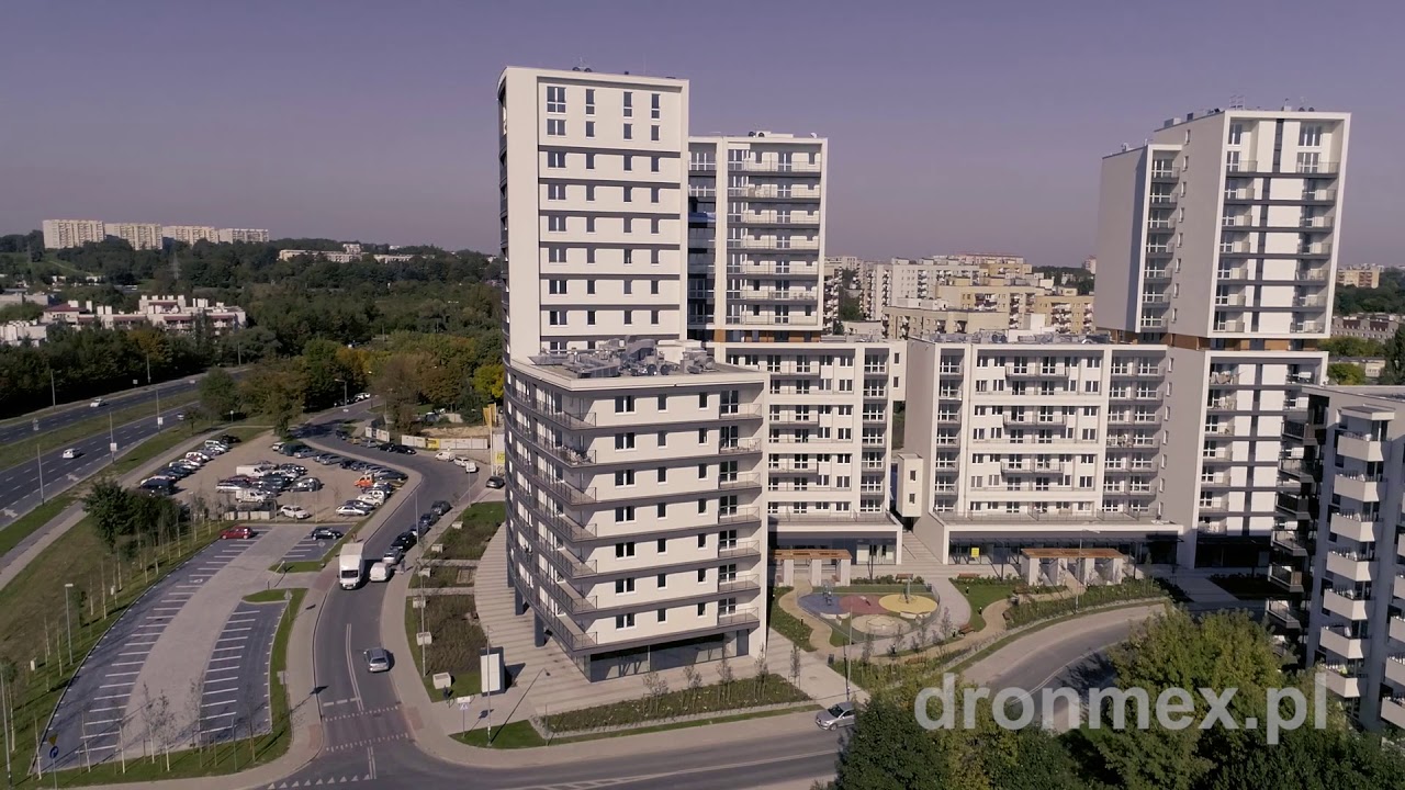 Kraków, Orlińskiego, Avia, Czyżyny, film z lotu ptaka.