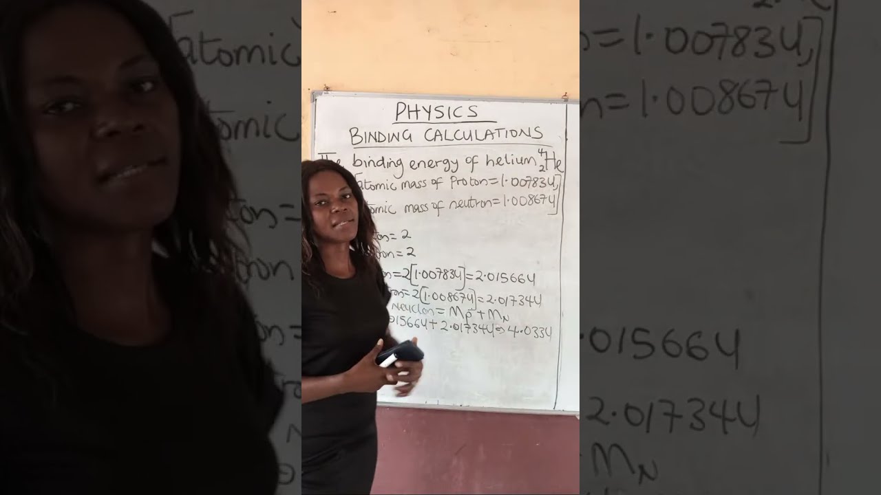 Jossy Science Academy  is live! BINDING ENERGY CALCULATIONS.
