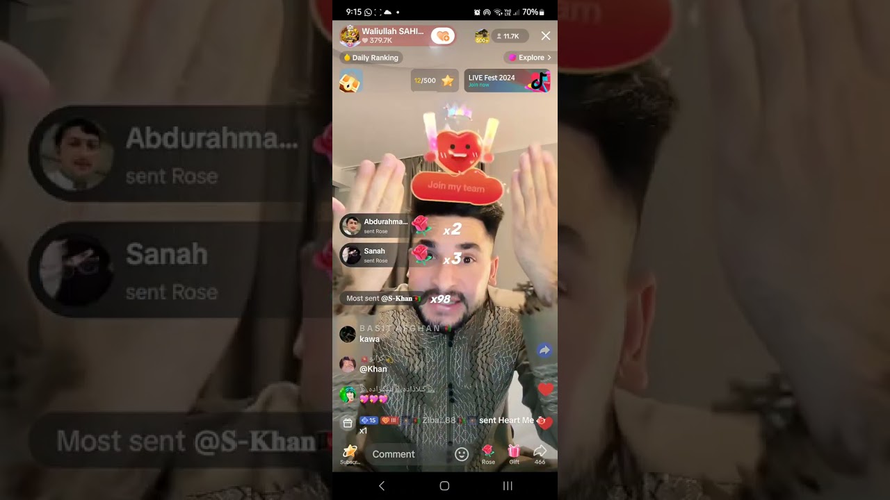waliullah new tiktok live Nov 17 2024 #waliullahfans