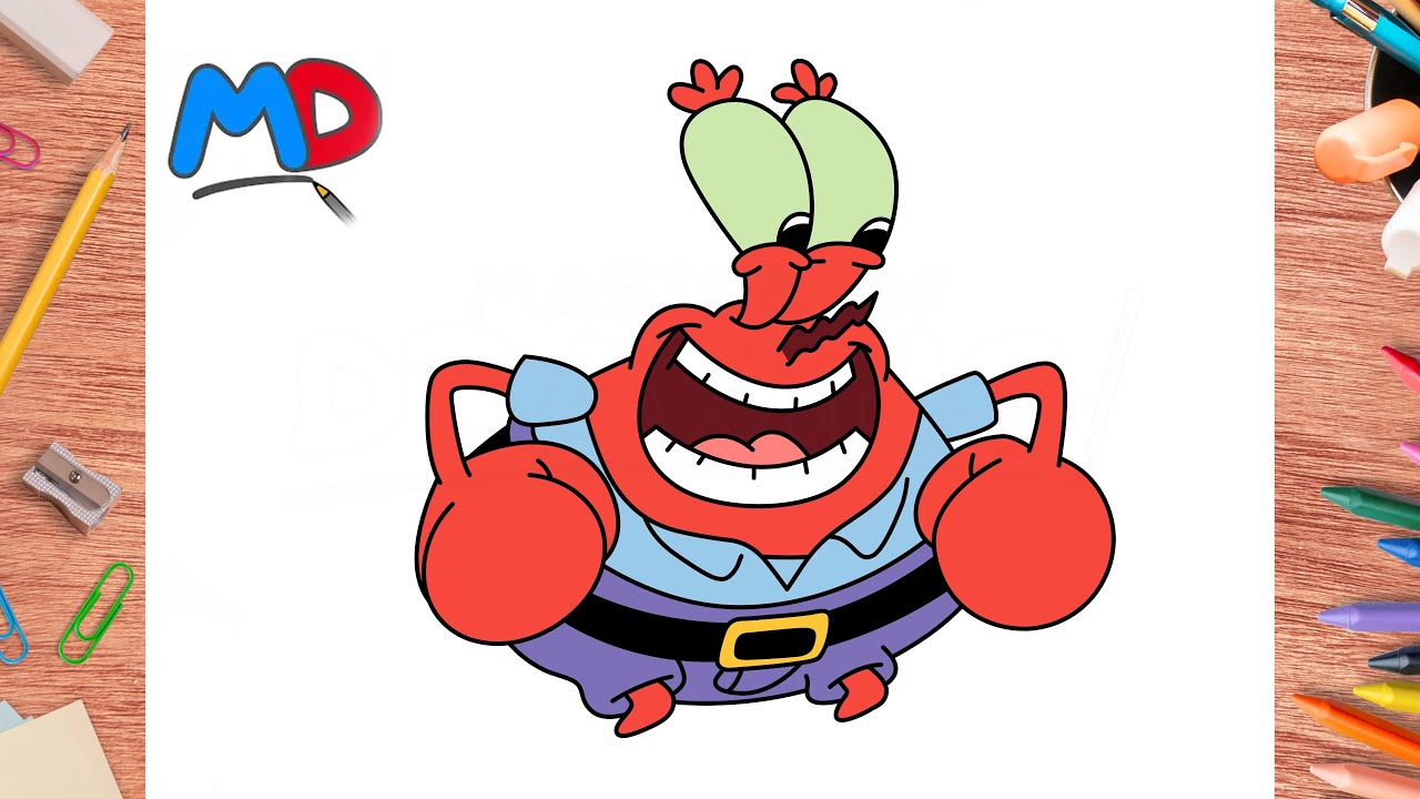 HOW TO DRAW MR KRABS FROM SPONGEBOB SQUAREPANTS | MASTER OF DRAWING #205