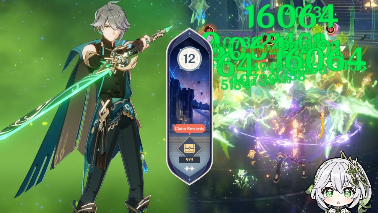 C0 Alhaitham Spread - Spiral Abyss 3.3/3.4 - Floor 12 (9★)