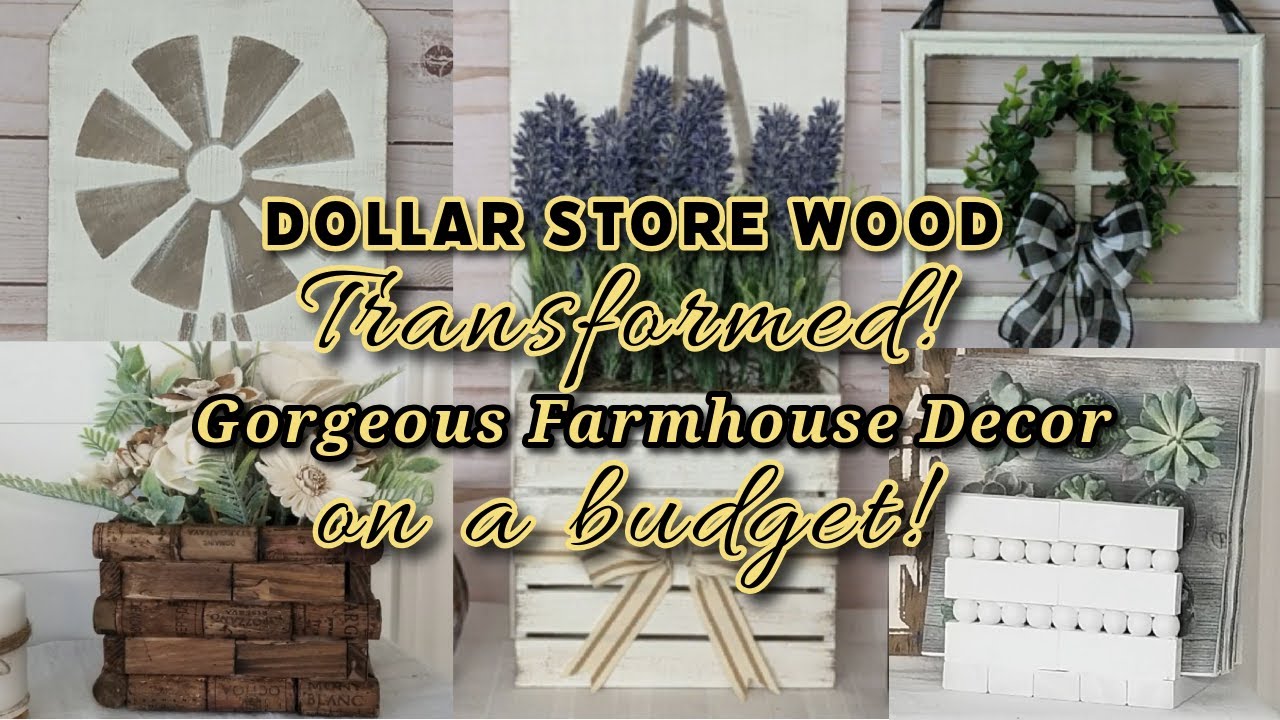ПРЕОБРАЖЕНИЕ ДЕРЕВА В DOLLAR STORE! Великолепные идеи декора для фермерского дома по доступной це...