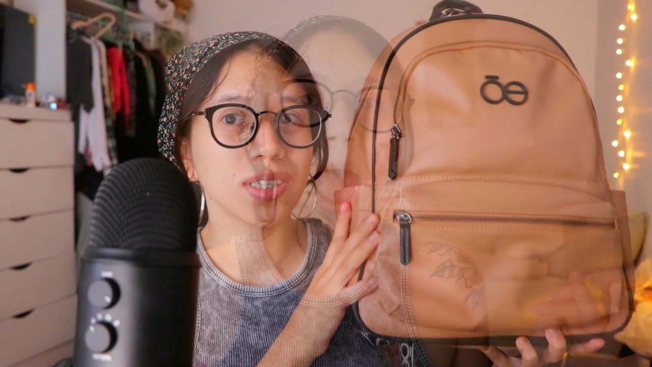 ASMR con chicle | qué hay en mi bolso? 👜 (pañalera) chewing sounds
