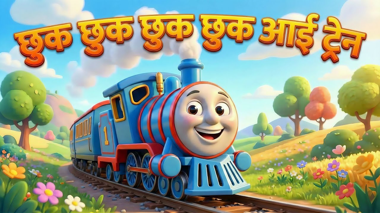 गाड़ी आयी छुक छुक | chuk chuk rail gadi | Hindi Rhymes 