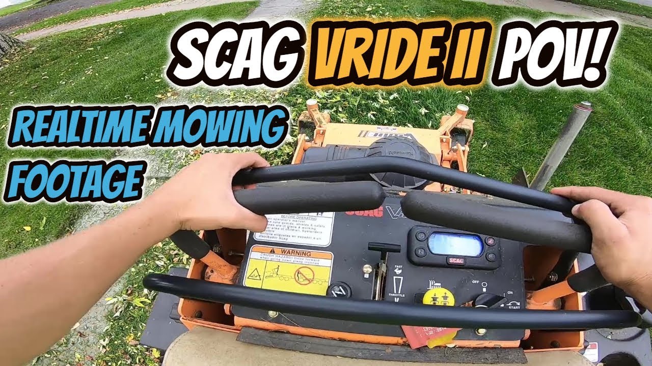 Scag Vride II POV! | Realtime mowing Footage