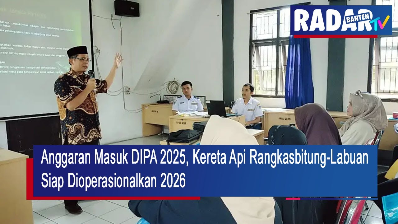 Anggaran Masuk DIPA 2025, Kereta Api Rangkasbitung-Labuan Siap Dioperasionalkan 2026