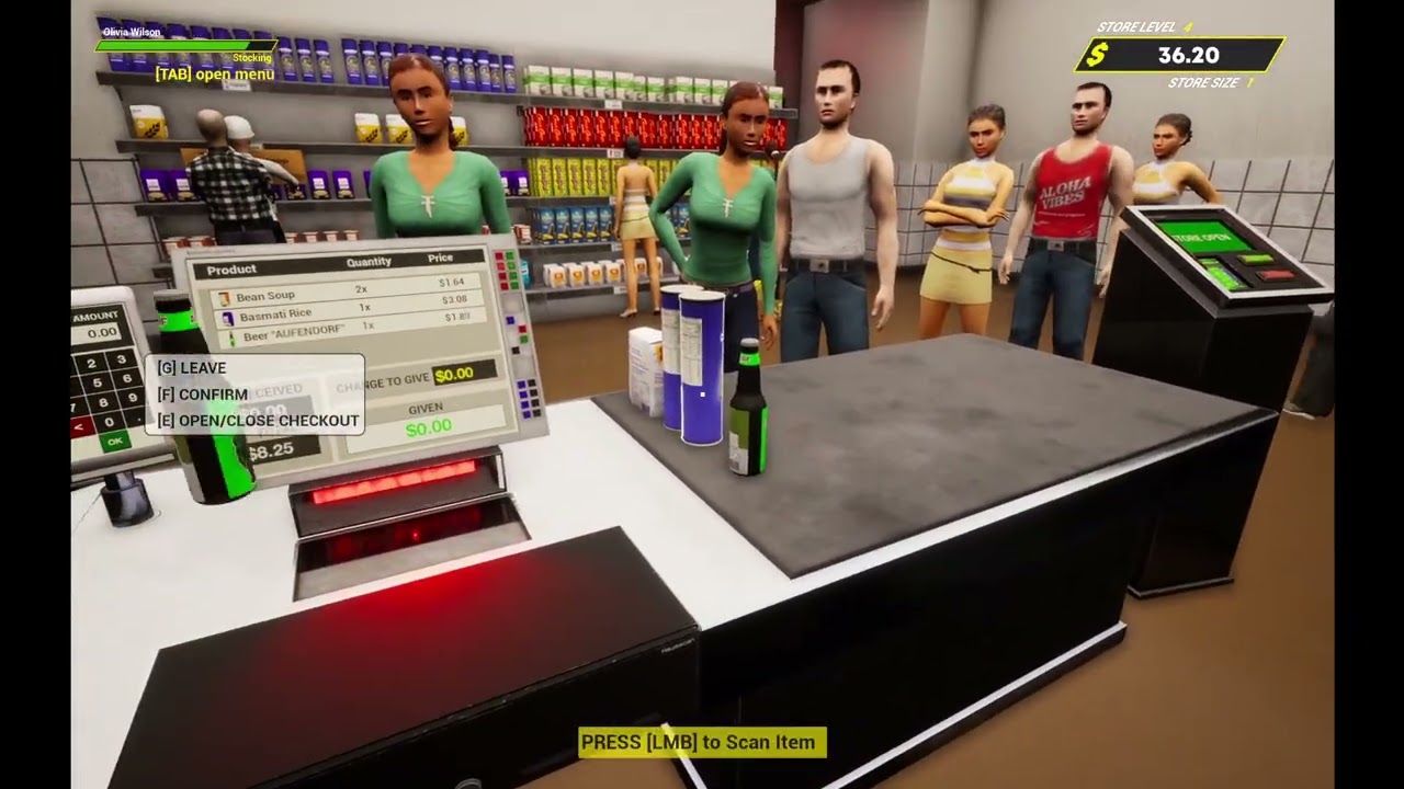 Today i countined operations of my Grocery Store