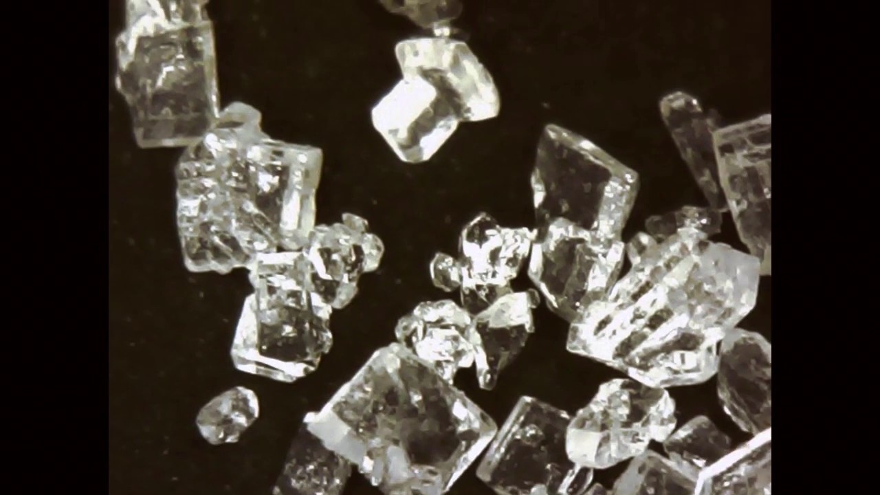 Sugar, salt and pepper under the microscope(x500)