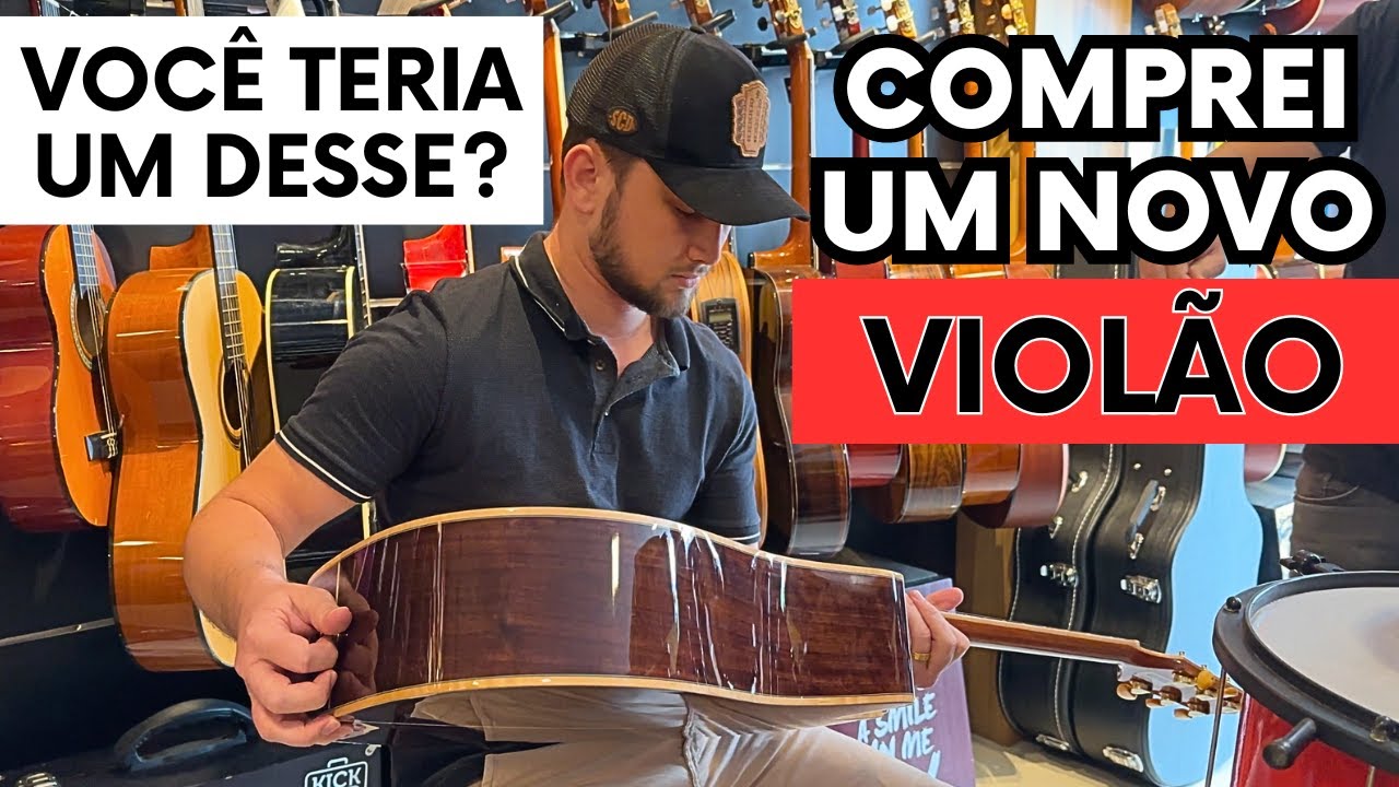 COMPREI UM VIOL&Atilde;O NOVO! Voc&ecirc; compraria um desse?