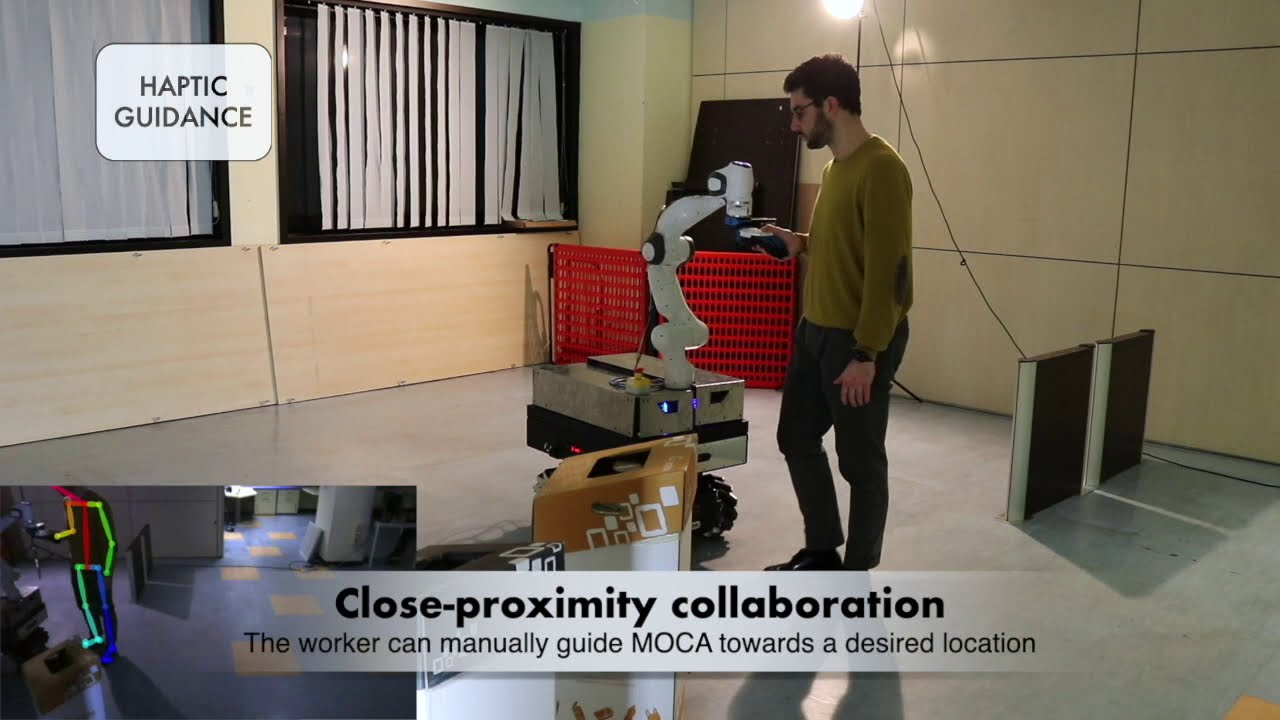 A Visuo-Haptic Guidance Interface for Mobile Collaborative Robotic Assistant (MOCA)