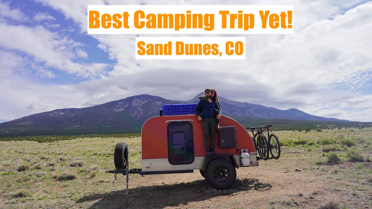 Teardrop Camper | Great Sand Dunes National Park | Hidden Waterfall | Mountain Biking with Doggies
