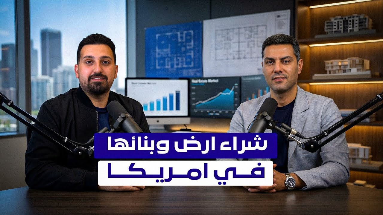 ممكن أشتري أرض وابنيها بنفسي بامريكا ؟🇺🇸 كل المعلومات المطلوبة مع العقاري رائد السباح 