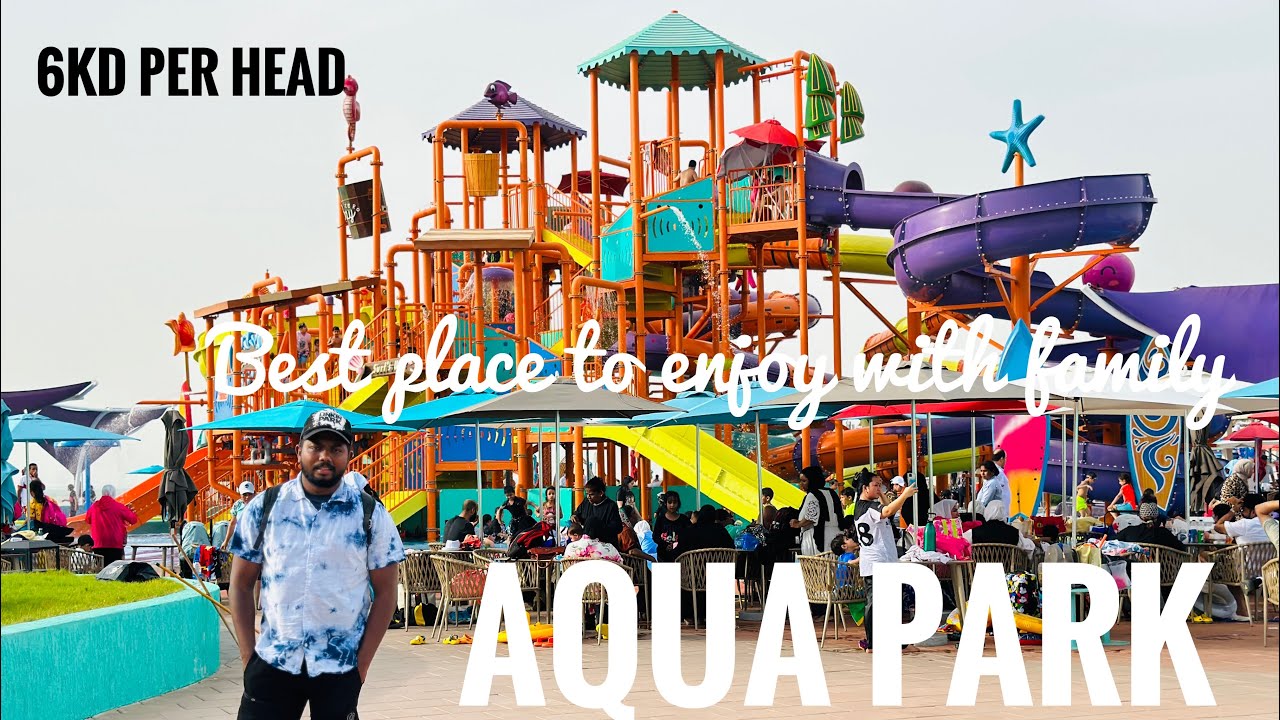 Aqua park 🏊‍♂️| Fun 🤩 unlimited 😇| best place to visit in Kuwait at summer 😇 #vlog #kuwait #new