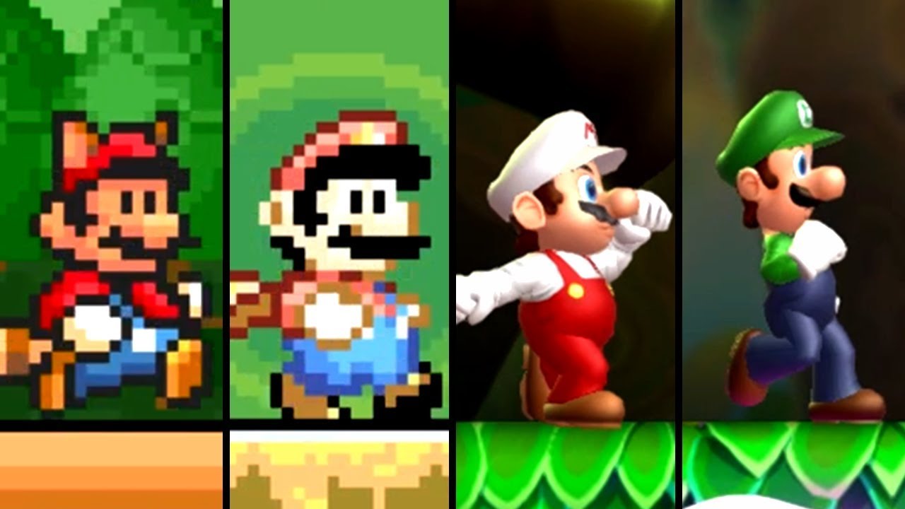 Evolution of Forest/Jungle Levels in 2D  Super Mario Games (1988-2019)