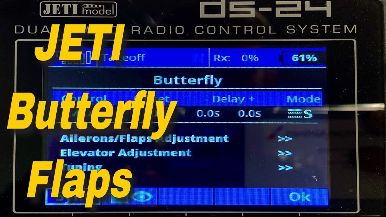 RC-JETI BUTTERFLY SETUP - Jeti Butterfly Setup for Flaps