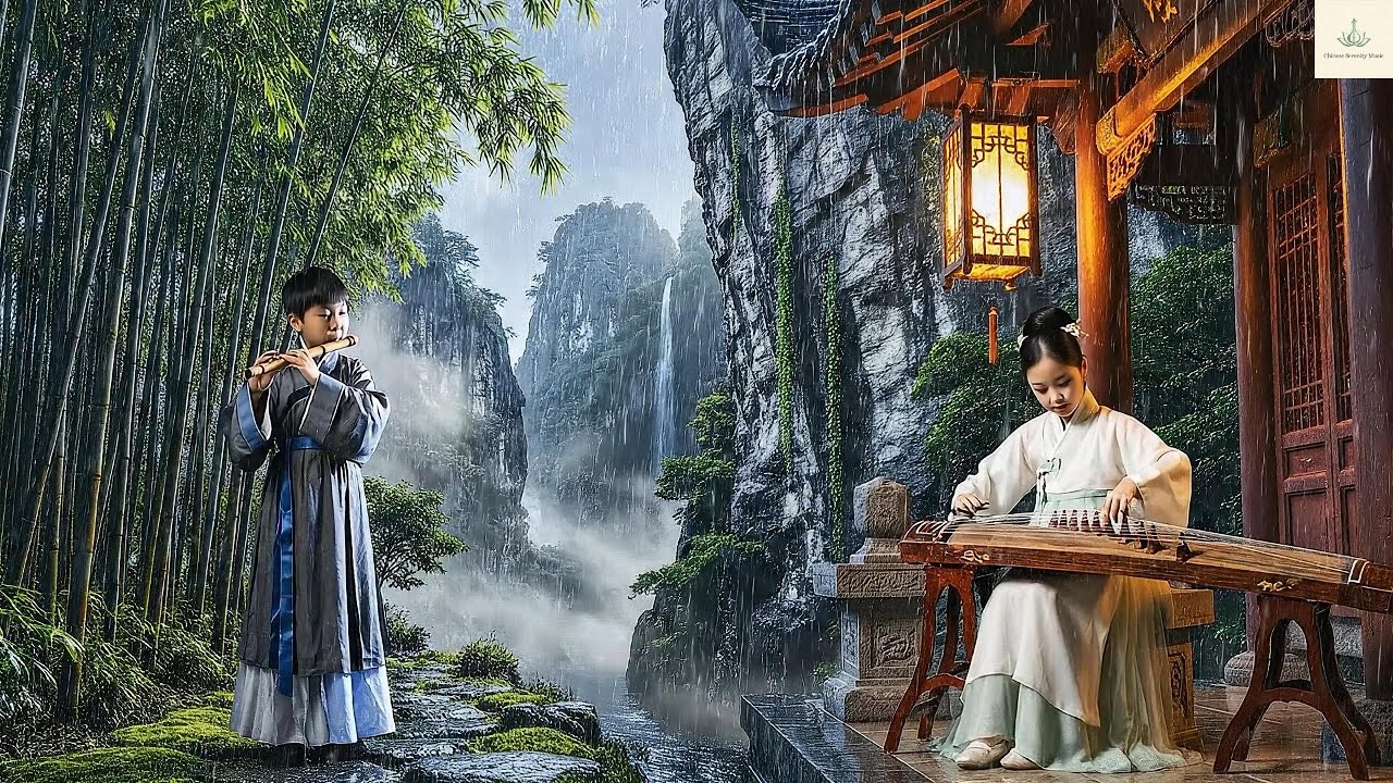Zen Rain Temple – Bamboo Spirits 🌧️ Jade Harmony Studio