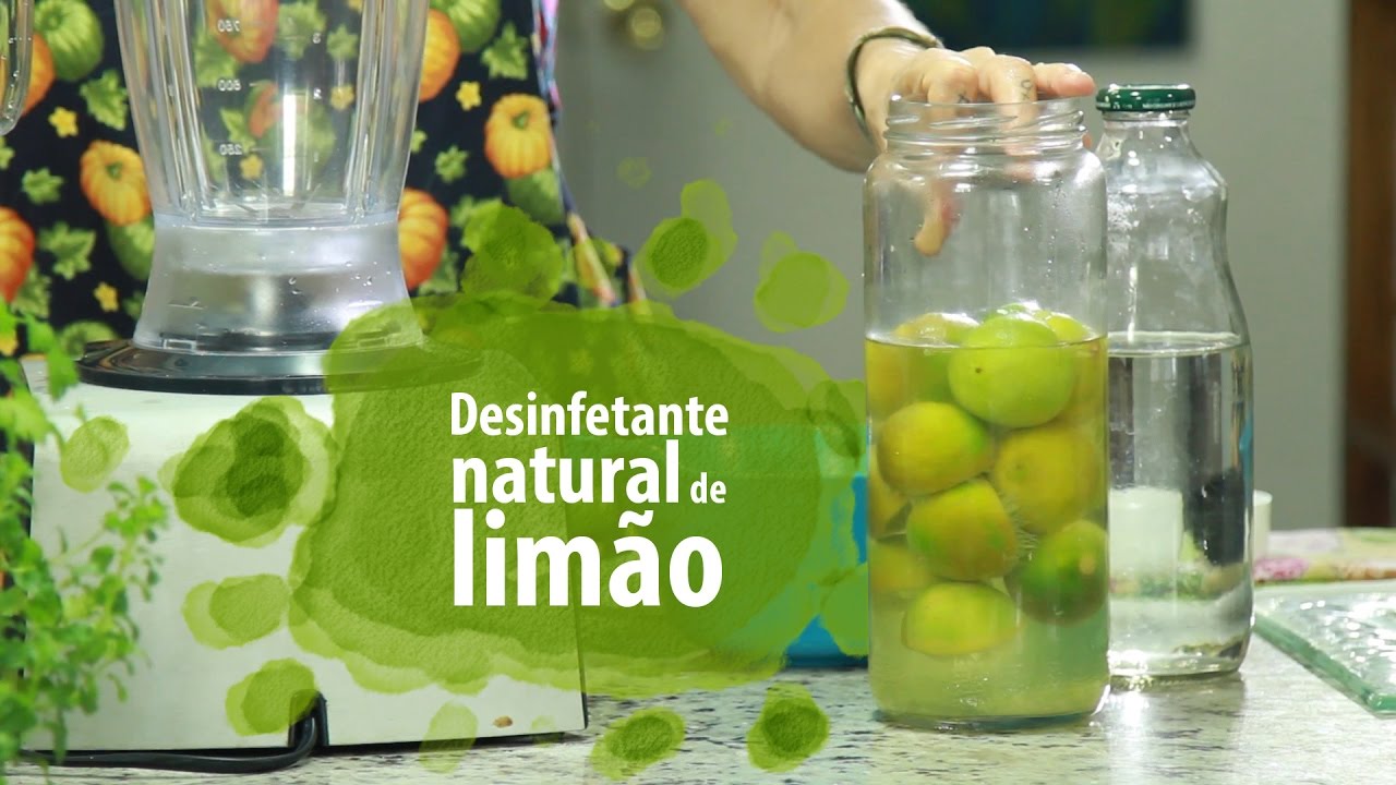 Desinfetante CASEIRO de limão