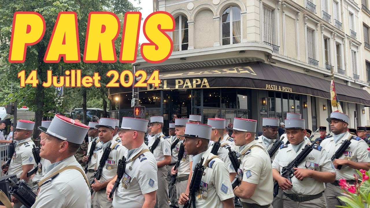 4K 🇫🇷 2024 The 14th of July - Bastille Day -  Ceremony and Army Parade - 14 Juillet - Olympic games