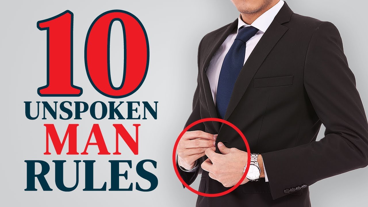 10 UNCONVENTIONAL Rules EVERY Man Should Live By!